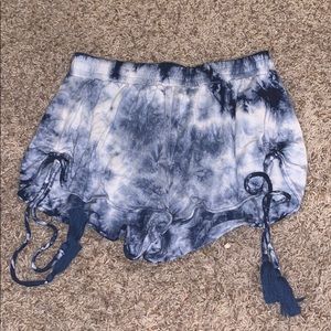 Tie dye shorts